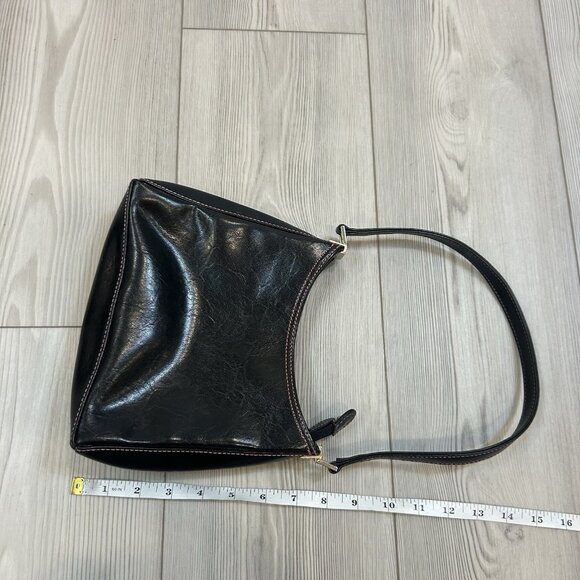 Liz Claiborne Black Leather Bag - Picture 10 of 11